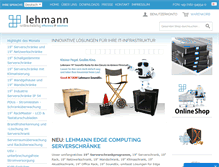 Tablet Screenshot of lehmann-it.de